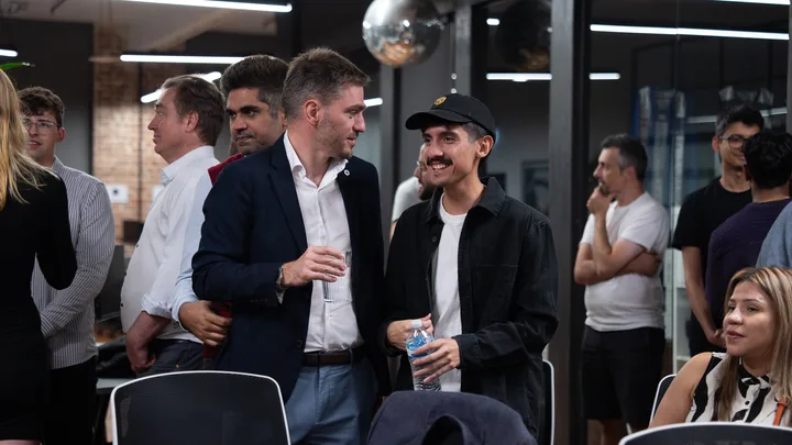 Guests listening and exchanging ideas at a Melbourne storytelling event.